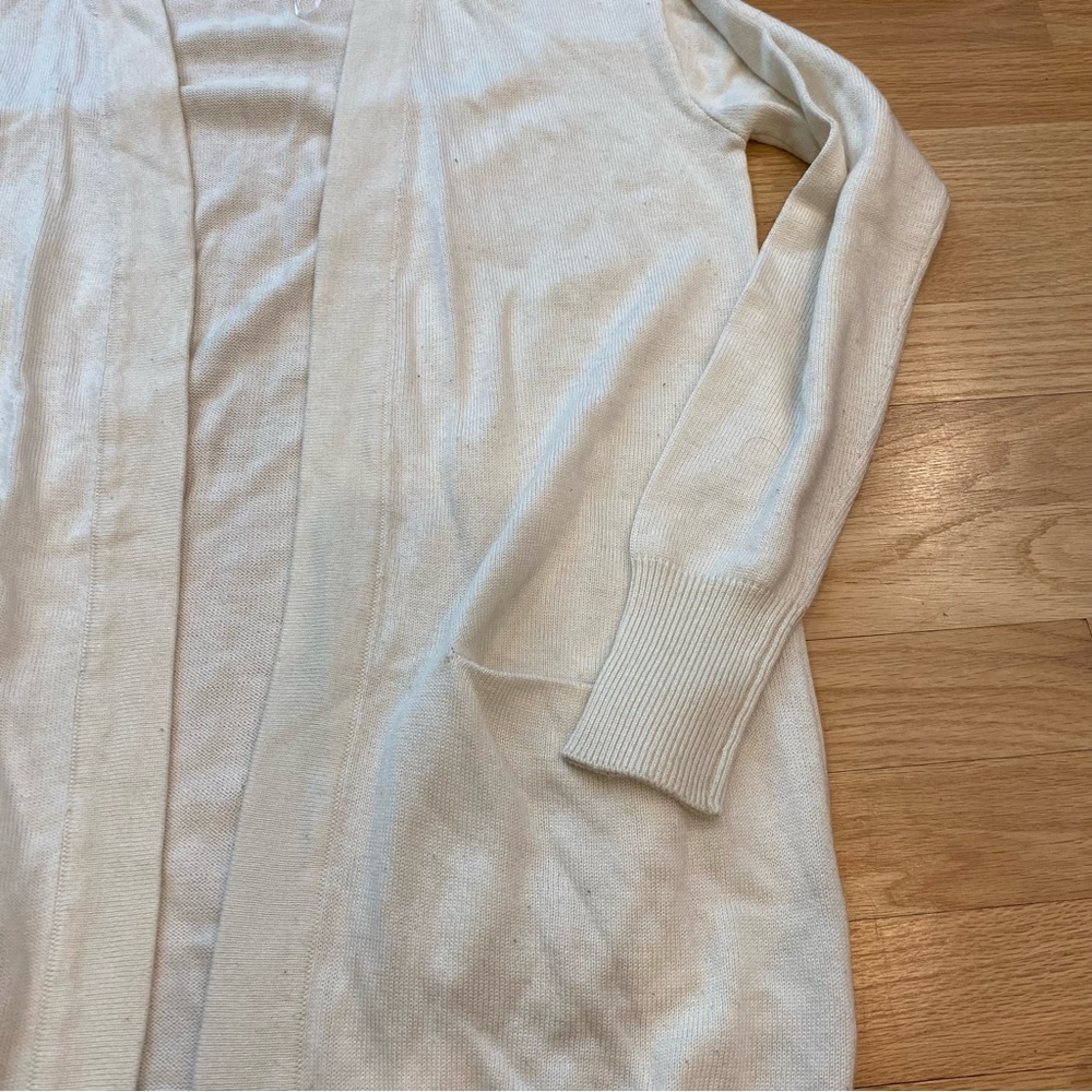 Womens Basic Size Small Off White Long Sleeve Swe… - image 4